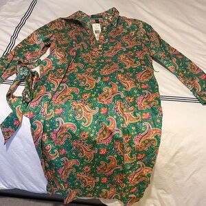 Ralph Lauren Green Paisley Shirt
